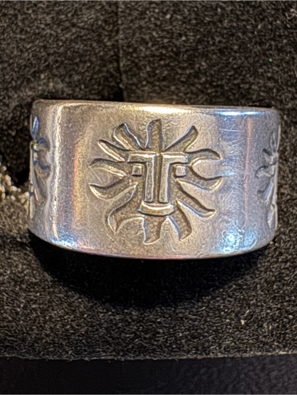 Vintage Bell Trading Post Sterling Silver Sunny Band Ring Sz 5.5